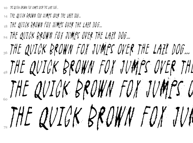 Feel the universe font waterfall